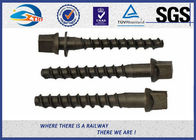 Black painting Track Railway Sleeper Fixing Screws With Washers