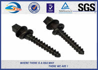 Black painting Track Railway Sleeper Fixing Screws With Washers